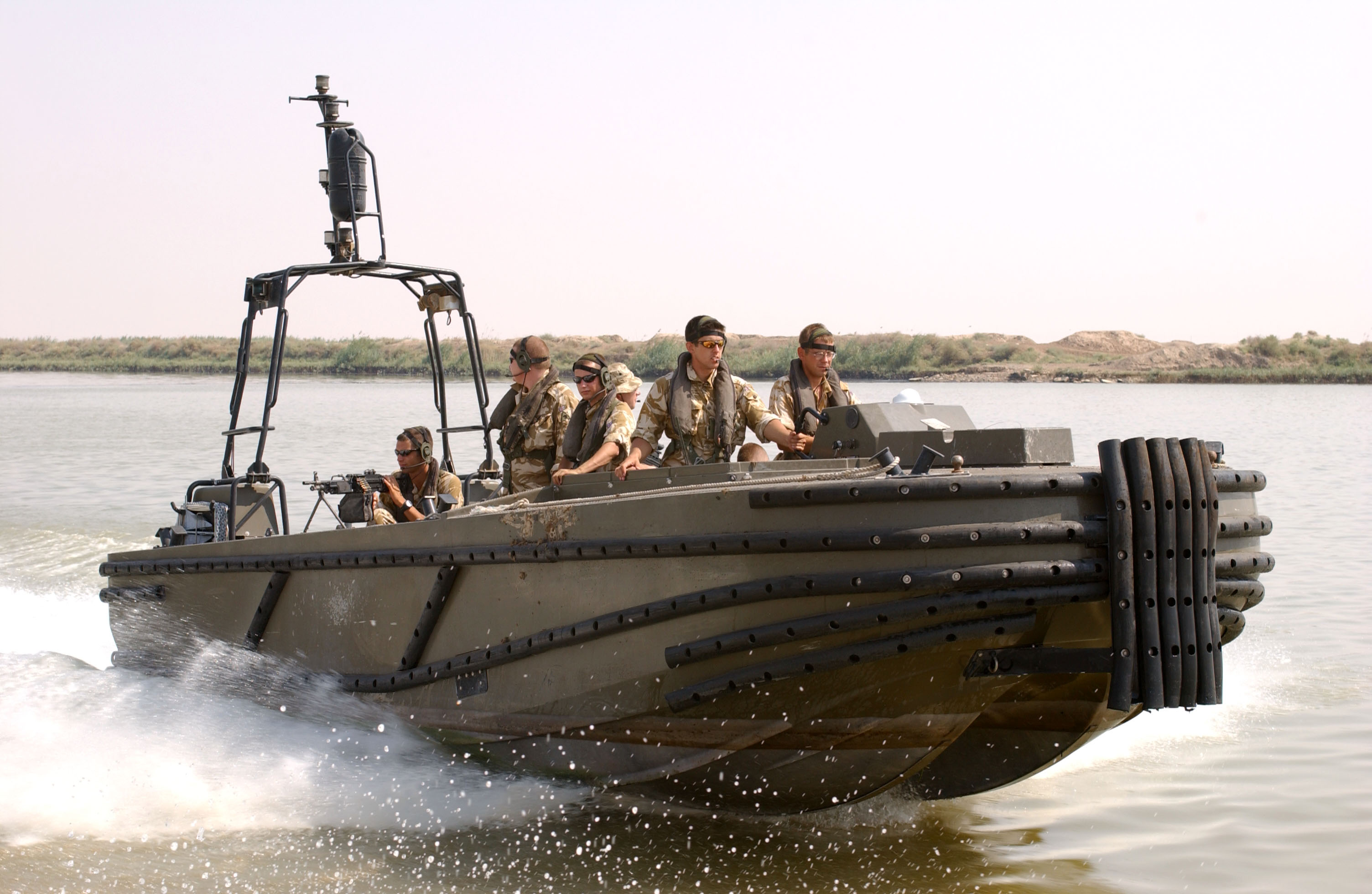 boat patrol in Iraq